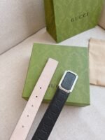 Gucci Black Signature Leather Belt 3.5Cm - Image 9