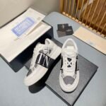 Valentino Vl7N Low-Top Sneaker In Calfskin And Mesh Fabric With Bands Black Xy0S0C58Swfq1X - Image 7