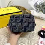 Fendi Roll Mini Ff Chenille Bag Dark Blue 16Cm 8Bs096Asu1F1Pqk - Image 5