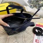 Fendi Roll Mini Ff Chenille Bag Dark Blue 16Cm 8Bs096Asu1F1Pqk - Image 3