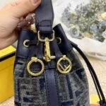 Fendi Mon Tresor Ff Chenille Mini Bag Dark Blue 21Cm 8Bs093Asu0F1Pqk - Image 4