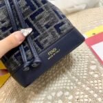 Fendi Mon Tresor Ff Chenille Mini Bag Dark Blue 21Cm 8Bs093Asu0F1Pqk - Image 3