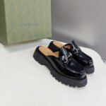 Gucci Women’S Mule With Horsebit Black 764207 Ds800 1000 - Image 3
