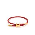 Hermes Rope Chain Bracelet Red