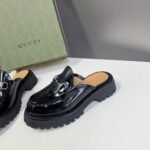 Gucci Women’S Mule With Horsebit Black 764207 Ds800 1000 - Image 4