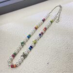 Louis Vuitton Mng Pearls Party Necklace Multicolor With Silver Metal M01500 - Image 4