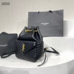 Saint Laurent Joe Backpack In Black Gold 29Cm 6726091El071000 - Image 5