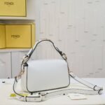 Fendi Baguette Bag White Leather 27Cm 8Br822Apg6 - Image 3