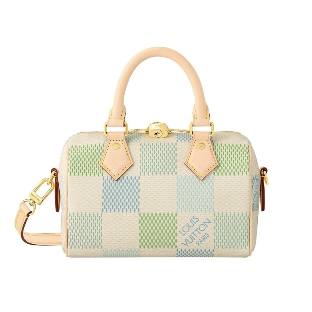 21-1-17 Louis Vuitton Speedy Bandoulière 20 Damier Canvas Pistachio 20Cm N40515 - Image 1