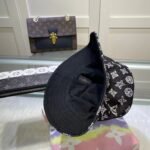 Louis Vuitton Monogram Jacquard Denim Bucket Hat Black - Image 4
