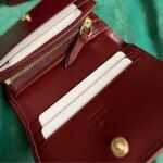 Gucci Gg Mini Wallet With Dog Detail Beige And Dark Brown 11Cm - Image 7