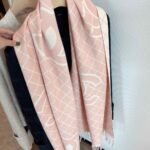 Chanel Cashmere Shearling Scarf Pink - Image 2