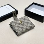 Gucci Ophidia Short Wallet Canvas Grey 11Cm - Image 4