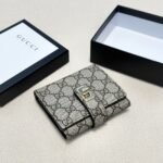 Gucci Ophidia Short Wallet Canvas Grey 11Cm - Image 6