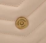 Saint Laurent Loulou Small Chain Bag In Matelassé Y Dark Beige Gold 23Cm 494699Dv7272721 - Image 6