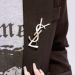 Saint Laurent Ysl Brooch White - Image 3