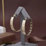 Chanel Earrings Black Gold - Image 4