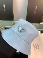 Prada Renylon Bucket Hat Light Blue - Image 2