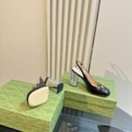 Gucci Women’s Horsebit Pump With Crystals Black ‎795984 Bnc00 1000 - Image 6