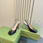 Gucci Women’s Horsebit Pump With Crystals Black ‎795984 Bnc00 1000 - Image 5