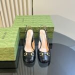 Gucci Women’s Horsebit Pump With Crystals Black ‎795984 Bnc00 1000 - Image 2