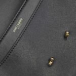 Saint Laurent Le Maillon Satchel In Smooth Leather Black 6497952R20W1000 - Image 7