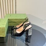 Gucci Women’s Horsebit Pump With Crystals Black ‎795984 Bnc00 1000 - Image 4