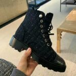 Chanel Ankle Boots In Tweed Black G35154 Y53934 K1842 - Image 2