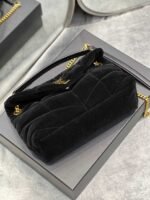 Saint Laurent Lou Puffer Toy Bag In Quilted Black - Image 2