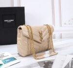 Saint Laurent Loulou Small Chain Bag In Matelassé Y Dark Beige Gold 23Cm 494699Dv7272721 - Image 4