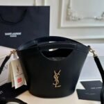 Saint Laurent Celia Mini Tote In Smooth Leather Black 20Cm 7910690U90W1000 - Image 2