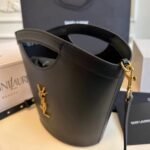 Saint Laurent Celia Mini Tote In Smooth Leather Black 20Cm 7910690U90W1000 - Image 5