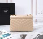 Saint Laurent Loulou Small Chain Bag In Matelassé Y Dark Beige Gold 23Cm 494699Dv7272721 - Image 2