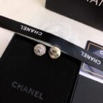Chanel Cc Button Strass Earrings - Image 6