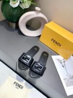 Fendi Baguette Leather Slide Black 8R8136 Ae7T F0Abb - Image 7