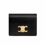 Celine Small Triomphe Business Wallet Black 11Cm