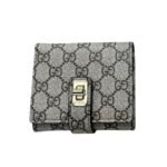 Gucci Ophidia Short Wallet Canvas Grey 11Cm