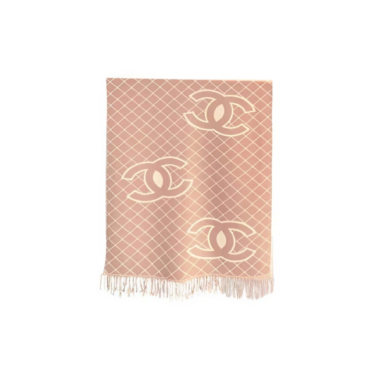 BetterImage_1759204285826 Chanel Cashmere Shearling Scarf Pink - Image 1