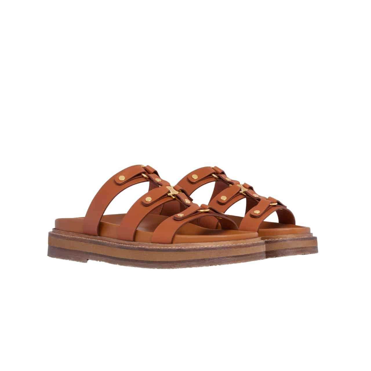 xr:d:DAF4OnkYemU:1097,j:7613754362785348747,t:24021916 Celine Slides Tippi In Vegetal Brown 352343766C 04Lu - Image 1