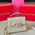 Valentino Garavani Small Vsling Handbag White 20Cm - Image 2