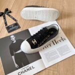 Chanel Women’S Sneaker Cc Trainers In Black - Image 8
