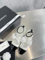 Chanel Mary Janes White And Black G40097 Y56613 K5928 - Image 6