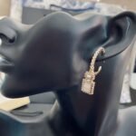 Chanel Cc And Perfume Bottle Hoop Earrings - Image 9