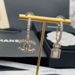 Chanel Cc And Perfume Bottle Hoop Earrings - Image 7
