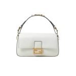 Fendi Baguette Bag White Leather 27Cm 8Br822Apg6