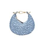 Fendi Nano Fendigraphy Blue Denim 16Cm 7As089Arbmf1Nxj