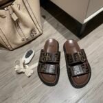 Fendi Ff Double Band Slide Brown - Image 10