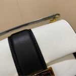 Fendi Women Mini Baguette Chain Shoulder Bag White 19Cm - Image 5