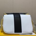 Fendi Women Mini Baguette Chain Shoulder Bag White 19Cm - Image 7