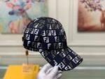 Fendi Ff Motif Multicolor Cap Black - Image 4